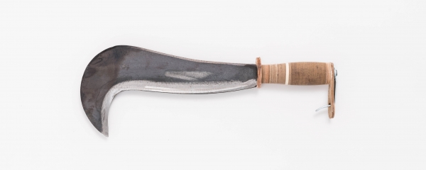 Brush-hook, pointed, Lether-grip